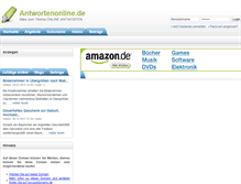Tablet Screenshot of antwortenonline.de